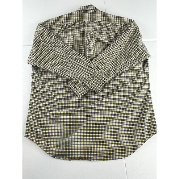 Ralph Lauren Blake Shirt Men's Medium Blue Yellow Button Down Cotton Oxford - Picture 9 of 10
